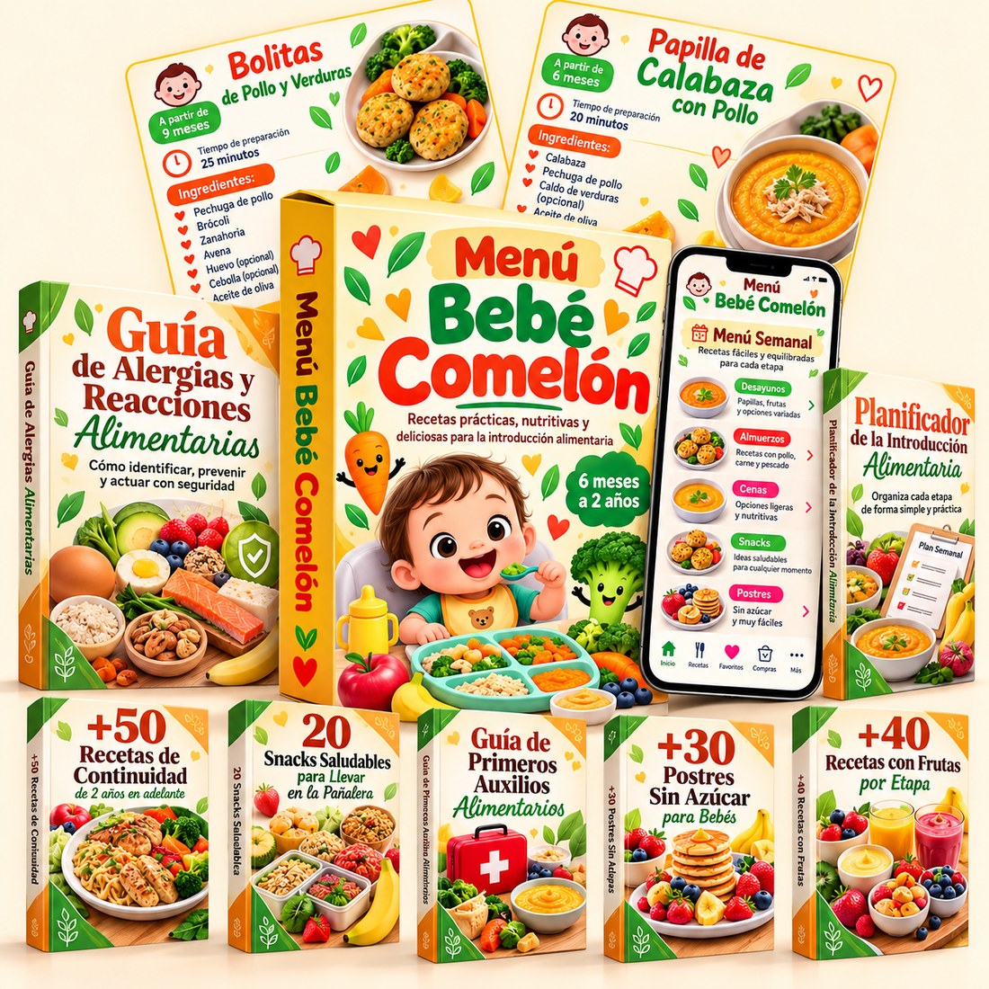 Plan Completo: Menú Bebé Comelón y 7 bonos