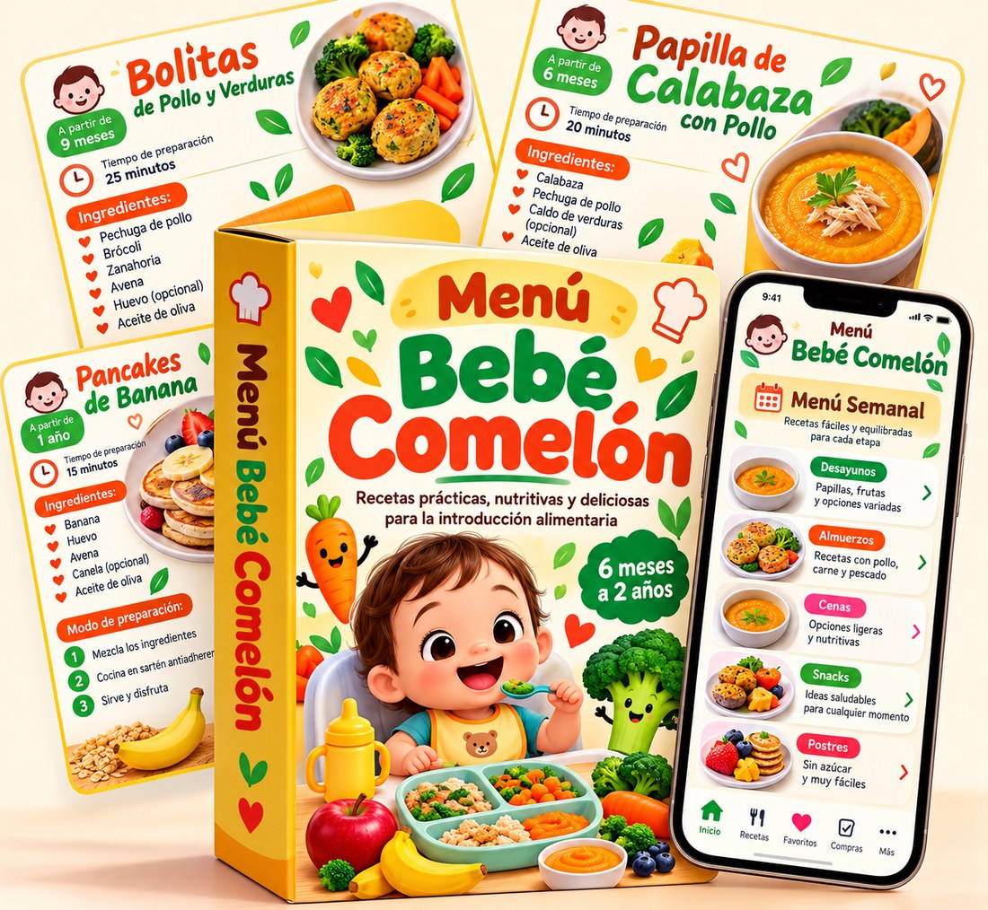 Menú Bebé Comelón: recetas, menú semanal y app